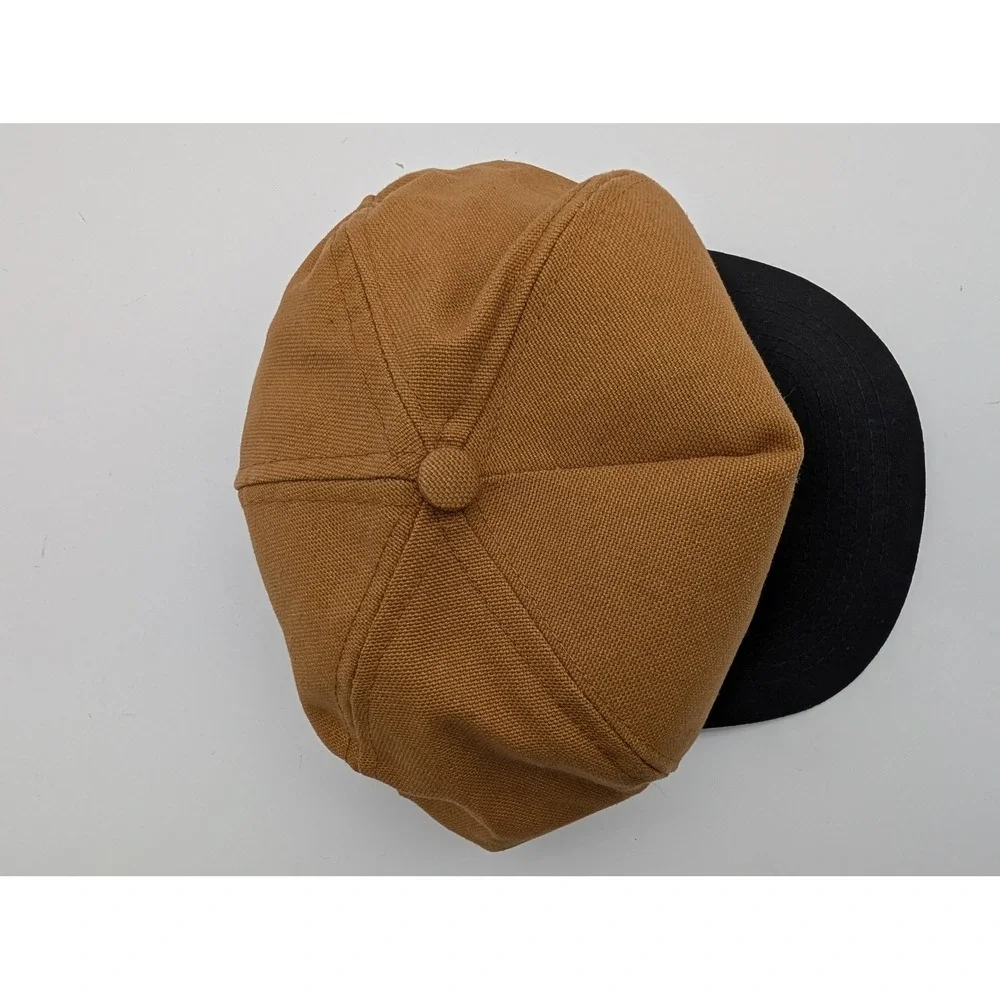 Vintage Georgia-Pacific Swingster Trucker Hat Brown Canvas Snapback Made in USA